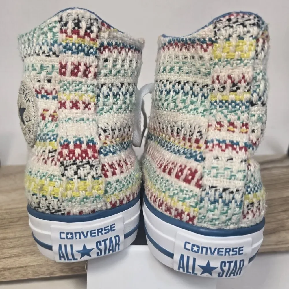 Converse Chuck Taylor All Star Knit High Top Sneakers Youth Size 4 Shoes 346956F